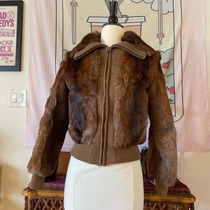Brown Fur Women's Jacket